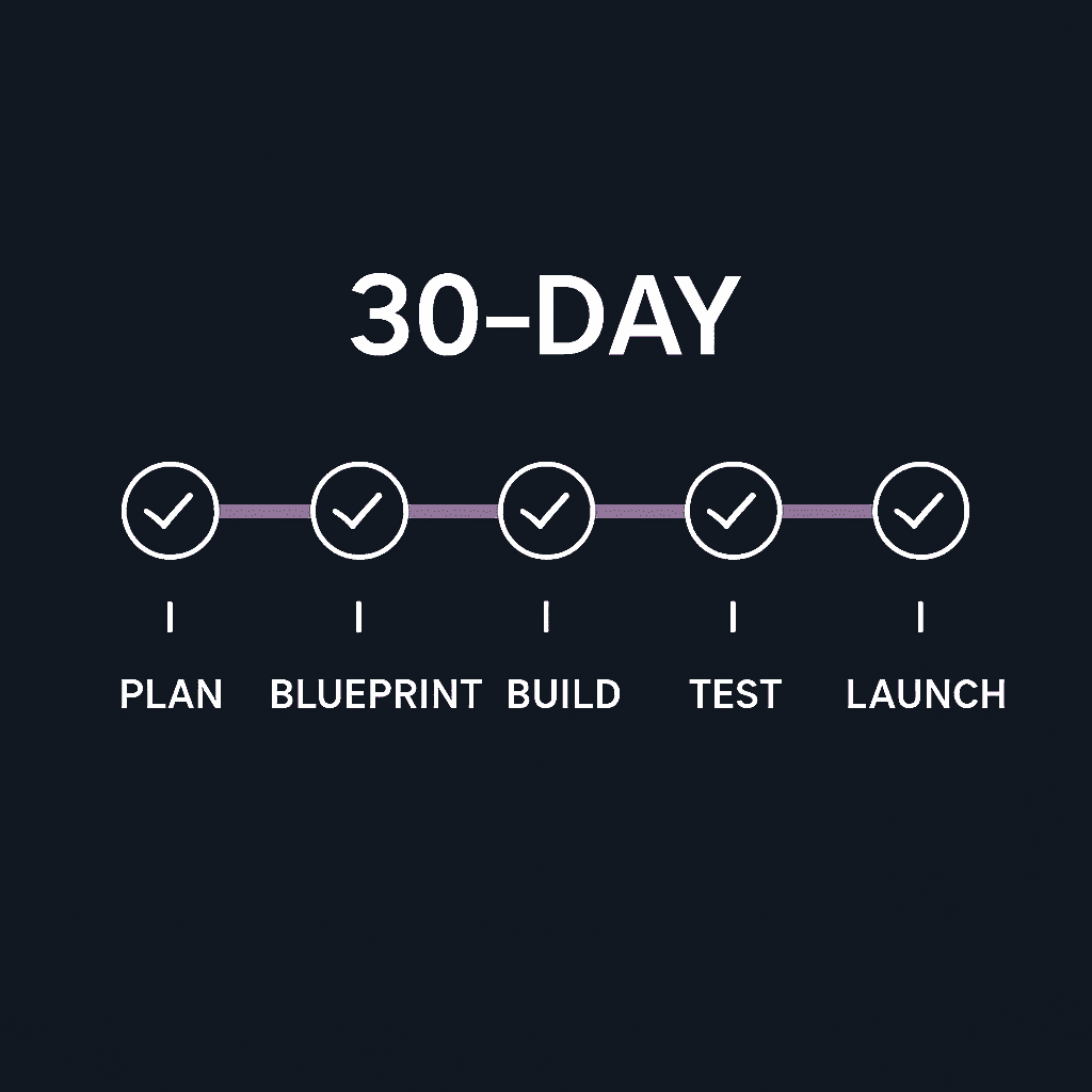 Product launch journey diagram